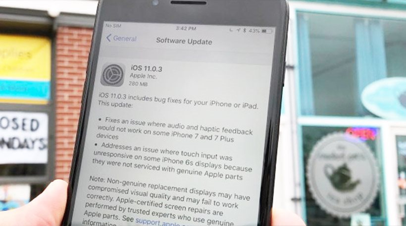 «Συναγερμός» στην Apple: Το νέο iOS 11.0.3 δημιουργεί προβλήματα