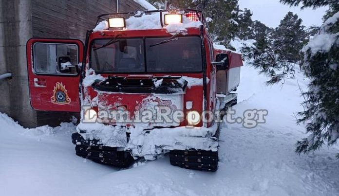 Λαμία: Επιχείρηση απεγκλωβισμού έξι πεζοπόρων