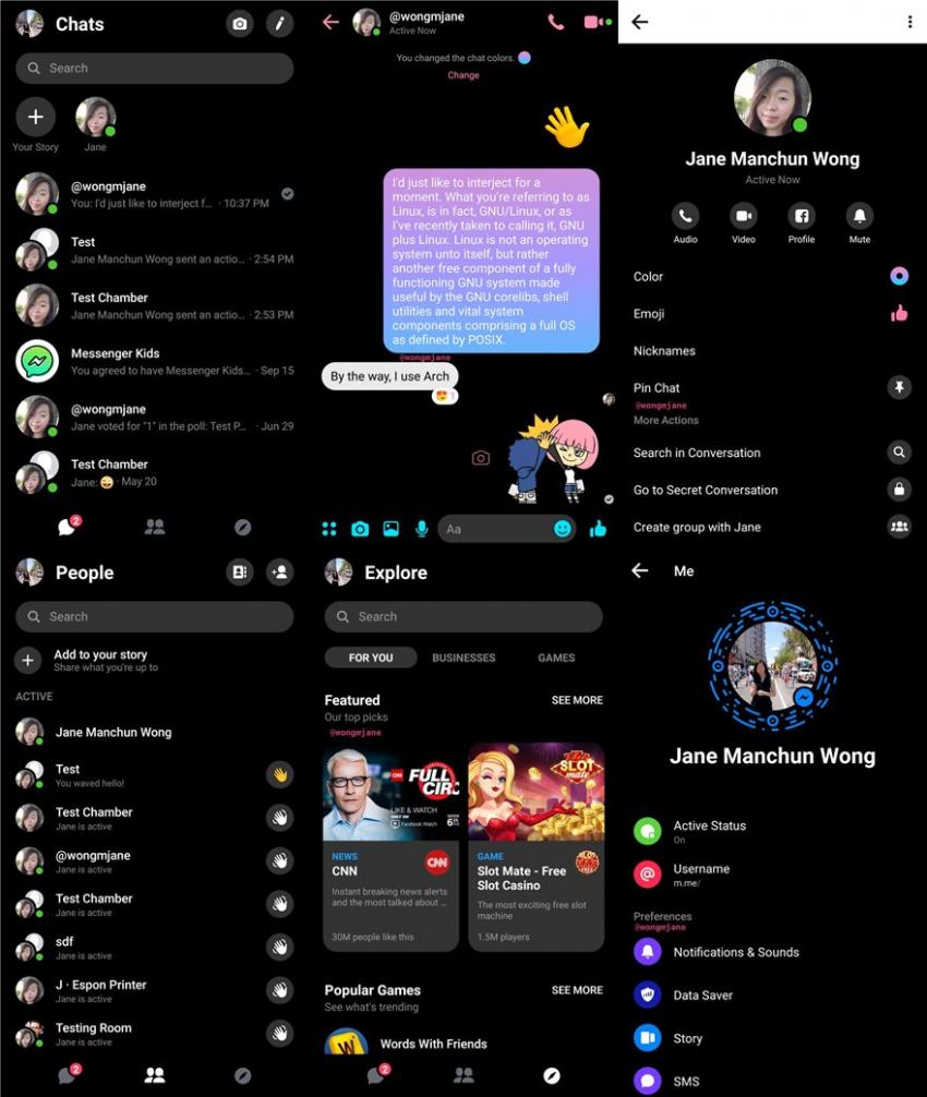 Facebook Messenger: Ξεκίνησαν οι δοκιμές για το dark mode