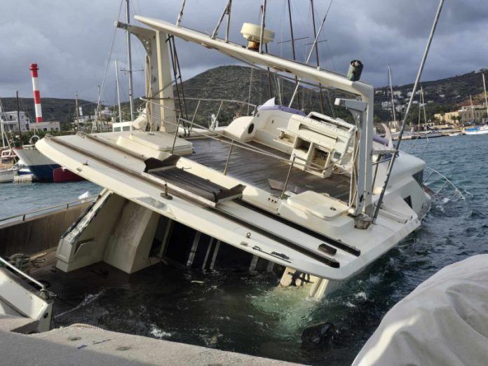 Σύρος: Ημιβύθιση θαλαμηγού γνωστού επιχειρηματία (Βίντεο)