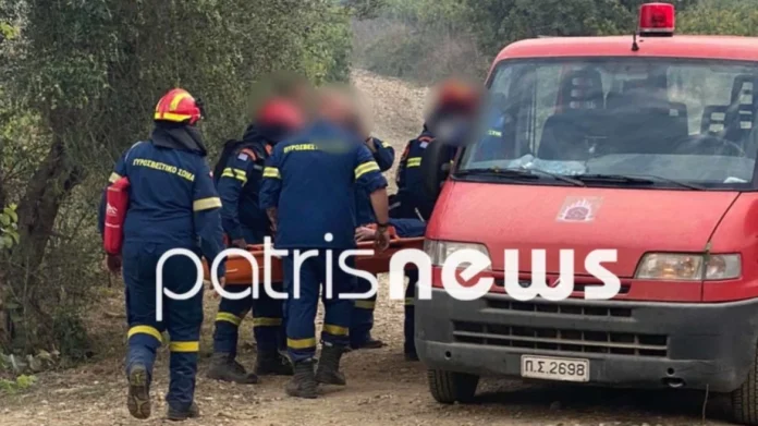 Φωτιά στο Γεράκι Ηλείας: Με συντριπτικό κάταγμα στο πόδι ο 35χρονος δασοκομάντο