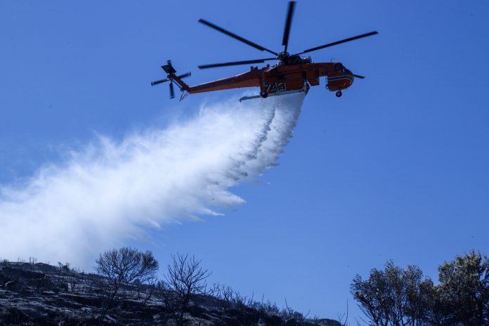 Συναγερμός στην πυροσβεστική: Φωτιά στην Αλίαρτο Βοιωτίας – Σηκώθηκαν και εναέρια μέσα