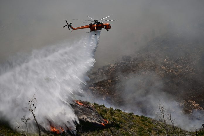 Φθιώτιδα: Ξέσπασε φωτιά στον Κοκκινόβραχο