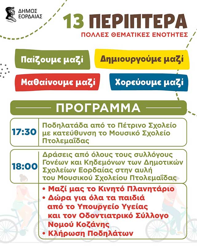 ΔΗΜΟΣ ΕΟΡΔΑΙΑΣ: Ποδηλατάδα από το Πέτρινο Σχολείο – «Φυση…κά Αγαπώ την Οικογένεια» ΔΗΜΟΣ ΕΟΡΔΑΙΑΣ: Ποδηλατάδα από το Πέτρινο Σχολείο – «Φυση…κά Αγαπώ την Οικογένεια»
