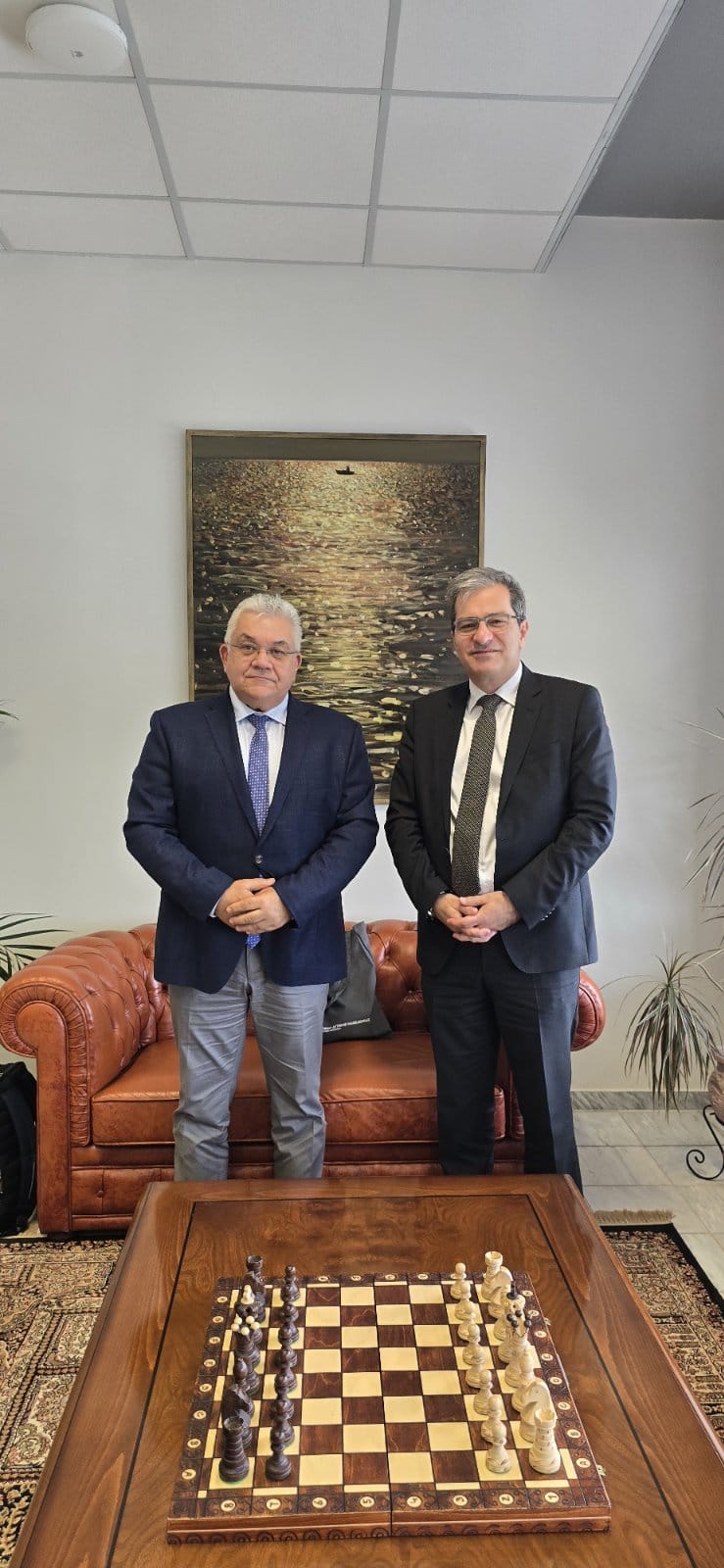 Συνάντηση του Πρύτανη, Θεόδωρου Θεοδουλίδη, με τον Υφυπουργό Παιδείας, Θρησκευμάτων και Αθλητισμού Νίκο Παπαϊωάννου